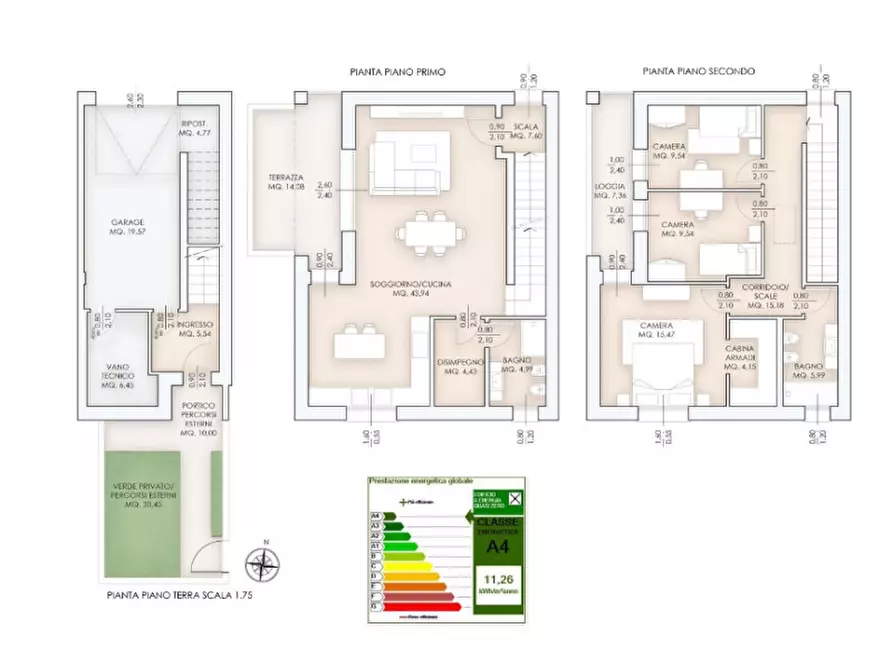 Immagine 8 di Casa quadrifamiliare in vendita  a Campodoro