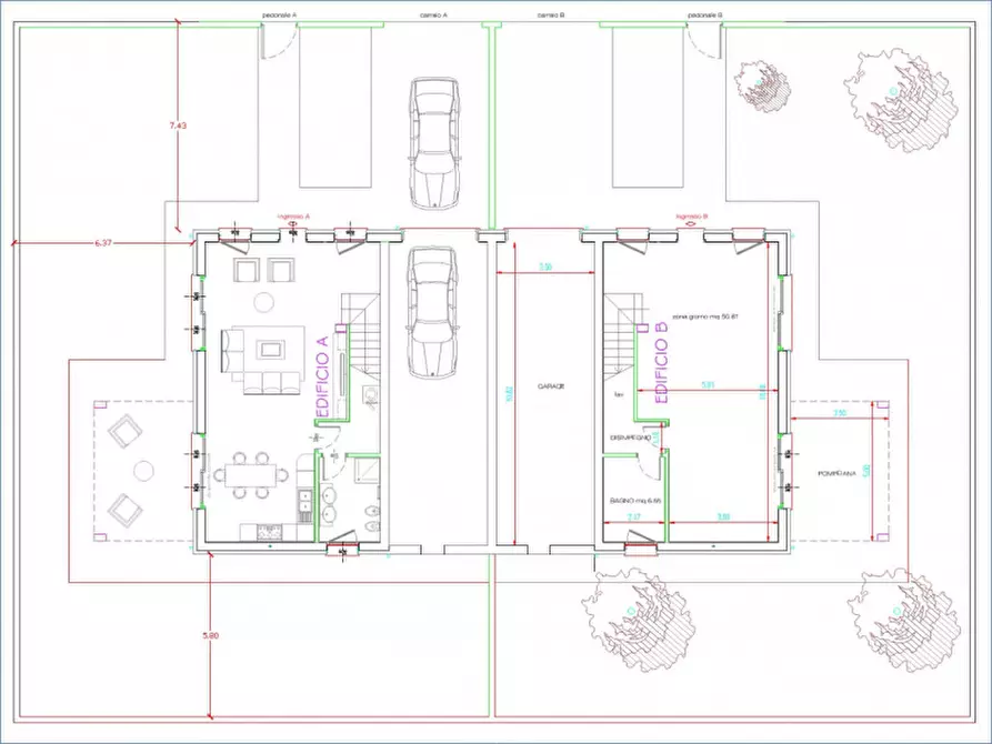 Immagine 1 di Casa bifamiliare in vendita  in viale Italia a Galliera Veneta