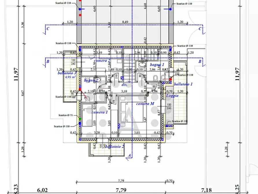Immagine 34 di Casa bifamiliare in vendita  in Via Montegrotto n. 60 a Abano Terme