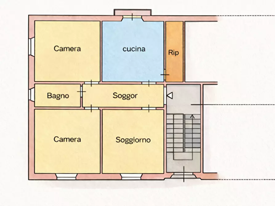 Immagine 16 di Appartamento in vendita  in Pescaiola a Arezzo