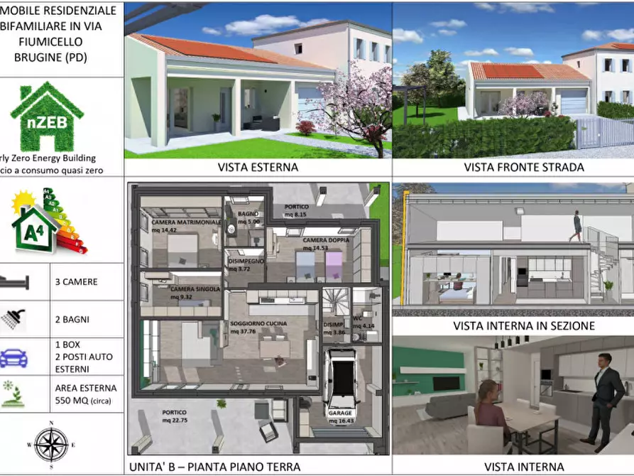 Immagine 20 di Casa bifamiliare in vendita  in Via Ardoneghe a Brugine