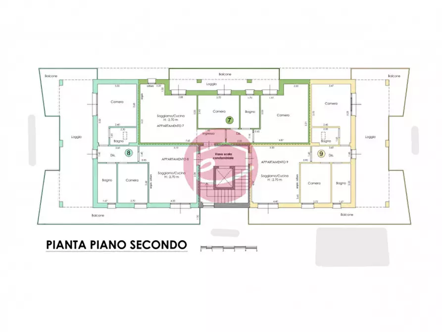Immagine 10 di Appartamento in vendita  a San Mauro Pascoli