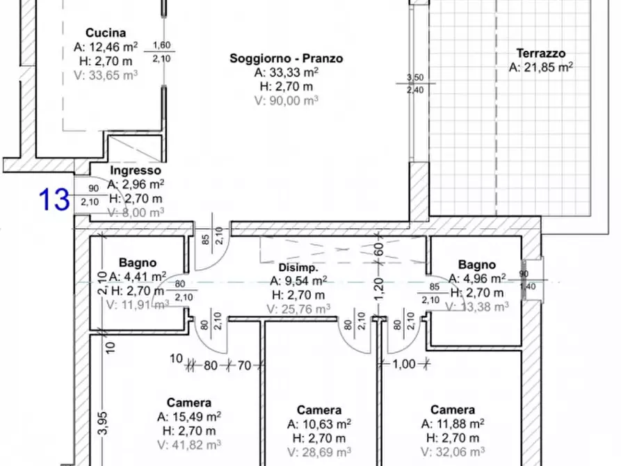 Immagine 24 di Attico in vendita  in Via Primo Levi a Vigodarzere
