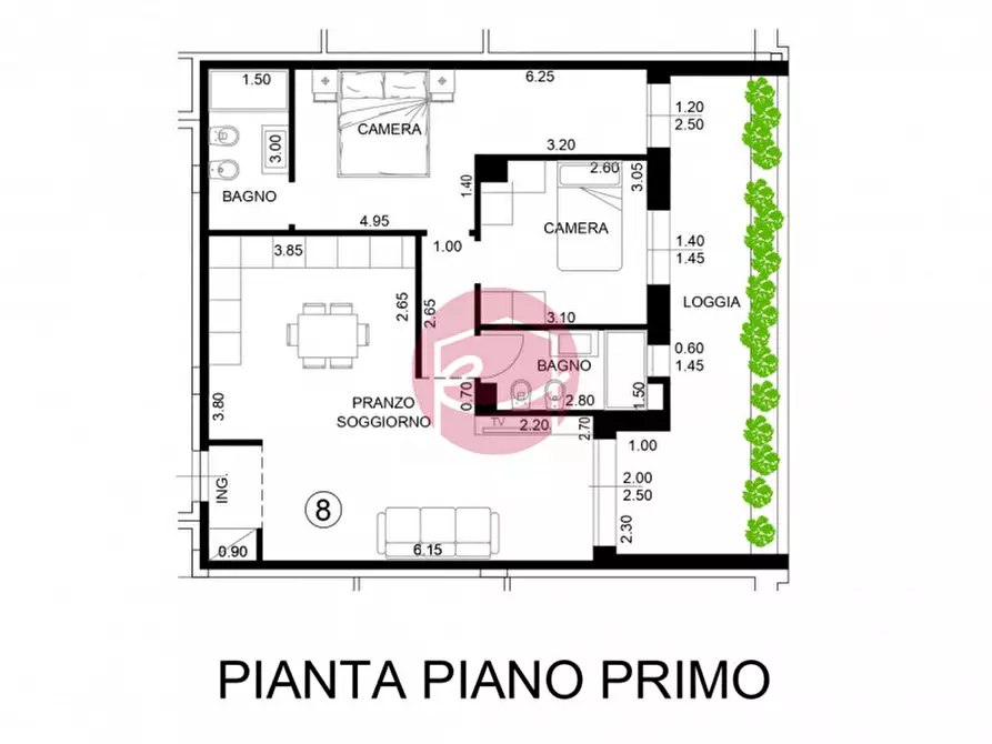 Immagine 15 di Appartamento in vendita  a San Mauro Pascoli