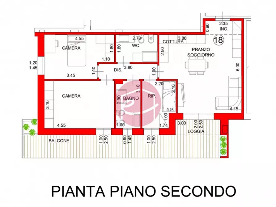 Immagine 17 di Appartamento in vendita  a San Mauro Pascoli