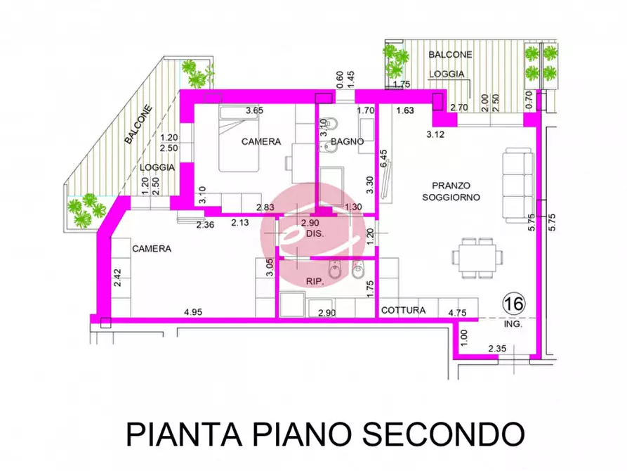 Immagine 22 di Appartamento in vendita  a San Mauro Pascoli