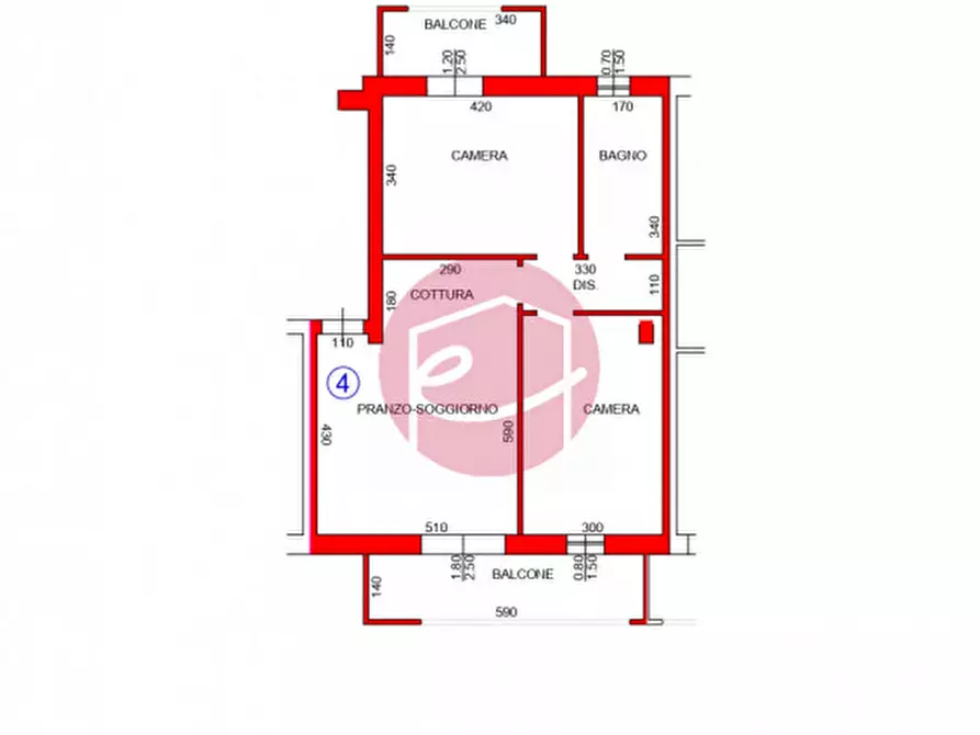 Immagine 10 di Appartamento in vendita  a Gatteo