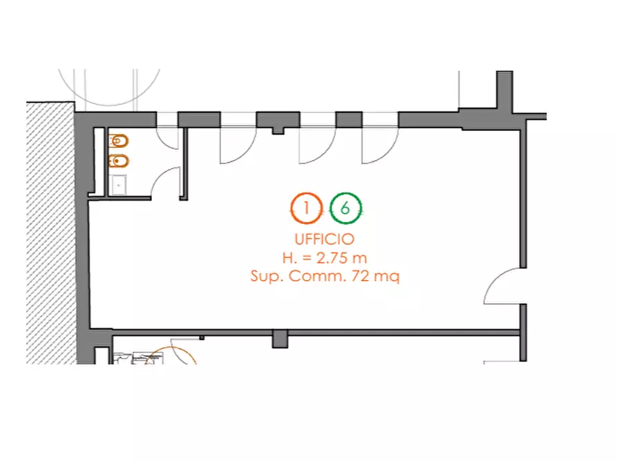 Immagine 9 di Ufficio in affitto  in PIAZZA TOGLIATTI a Scandicci