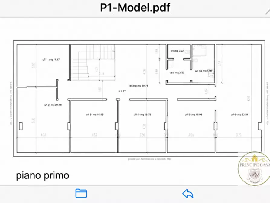 Immagine 17 di Ufficio in affitto  a Due Carrare