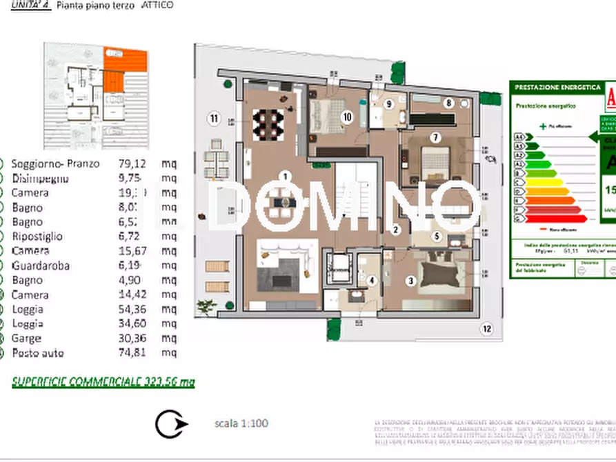 Immagine 1 di Attico in vendita  in Via Santa Lucia a Selvazzano Dentro