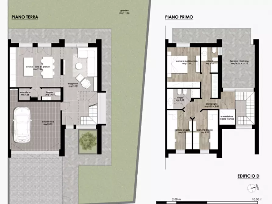 Immagine 37 di Villetta a schiera in vendita  in Via XXV aprile a Montechiarugolo