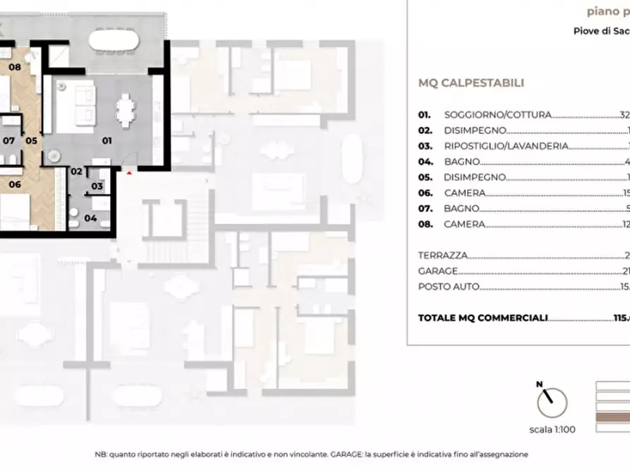 Immagine 16 di Appartamento in vendita  in Via Gabriele D'Annunzio a Piove Di Sacco