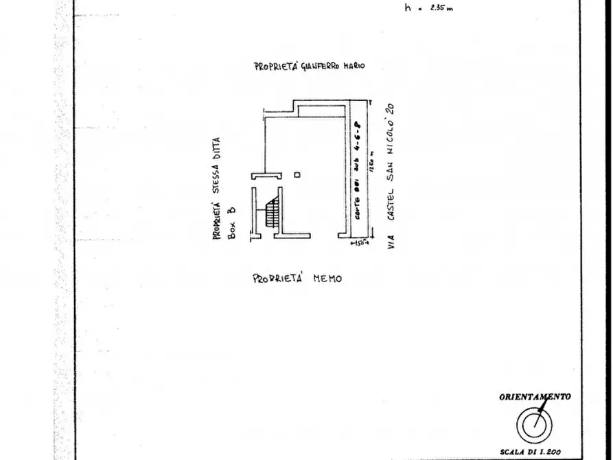 Immagine 5 di Garage in vendita  in Via Castel San Niccolò a Roma