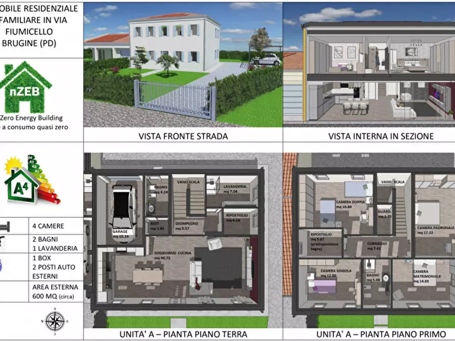 Immagine 16 di Casa bifamiliare in vendita  in Via Ardoneghe a Brugine