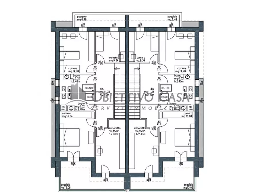 Immagine 5 di Casa bifamiliare in vendita  in Via Risorgimento a Albignasego
