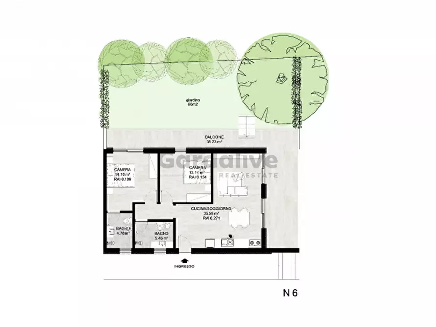 Immagine 22 di Appartamento in vendita  in Via Dante Alighieri a Toscolano-Maderno