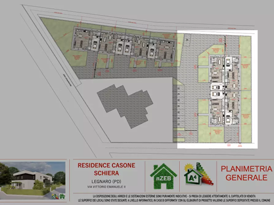 Immagine 7 di Casa quadrifamiliare in vendita  in Via Vittorio Emanuele II a Legnaro