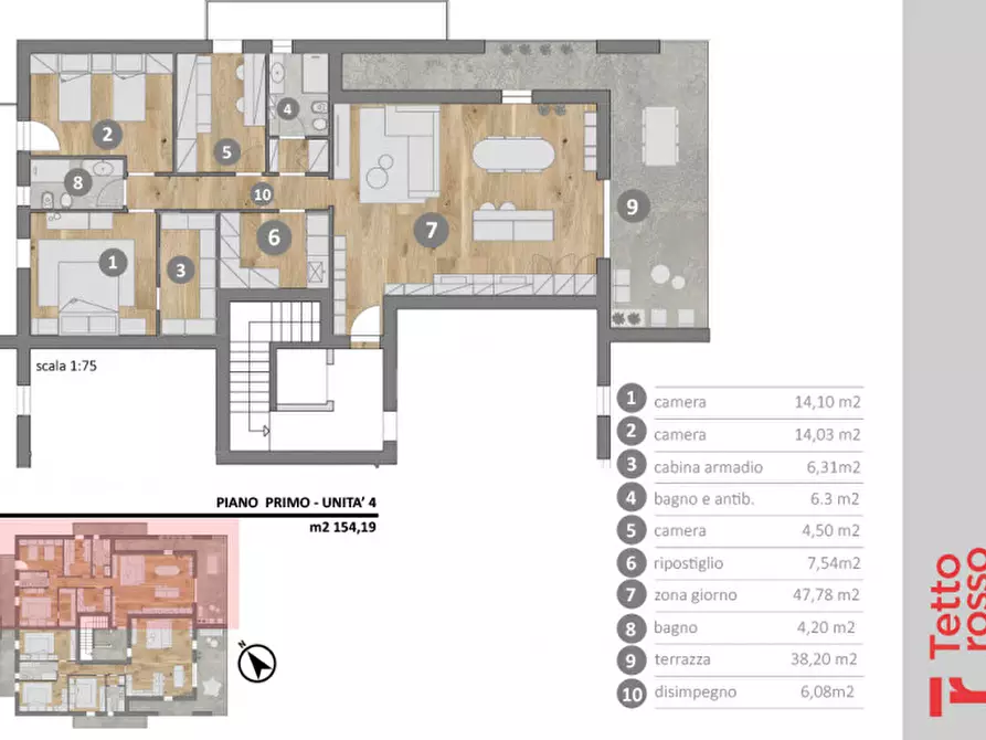 Immagine 2 di Appartamento in vendita  in via vittorio veneto a Vigodarzere