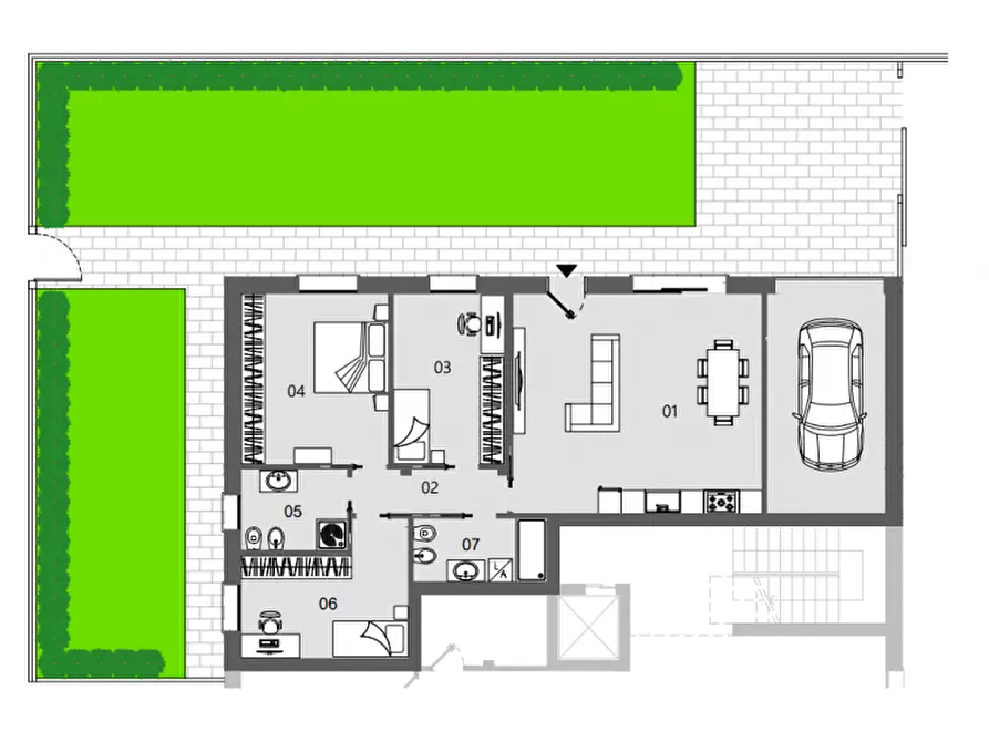 Immagine 8 di Appartamento in vendita  in Via vittorio Bachelet a Saonara