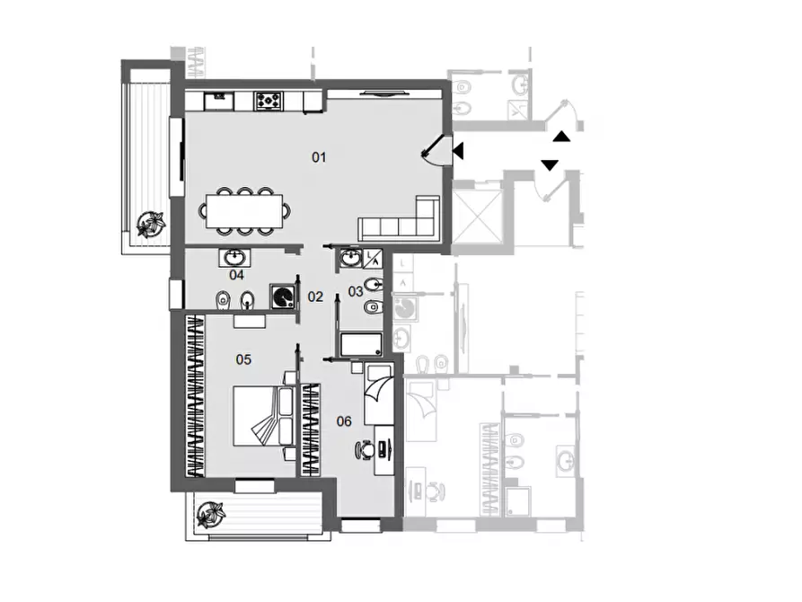 Immagine 7 di Appartamento in vendita  in Via Vittorio Bachelet a Saonara