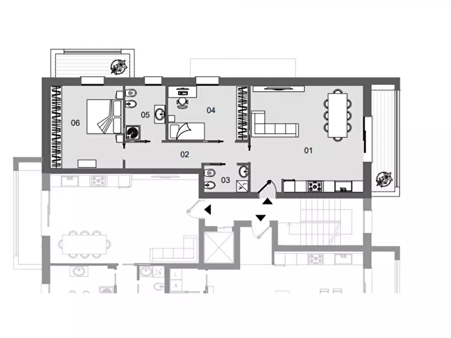 Immagine 7 di Appartamento in vendita  in Via Vittorio Bachelet a Saonara