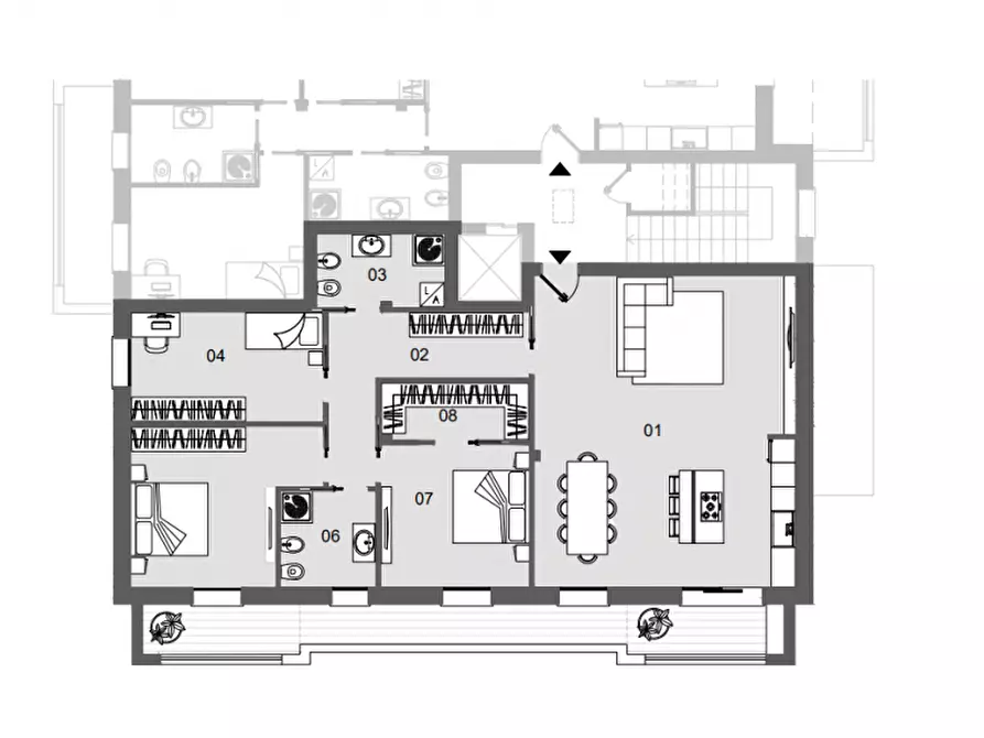 Immagine 7 di Appartamento in vendita  in Via Vittorio Bachelet a Saonara