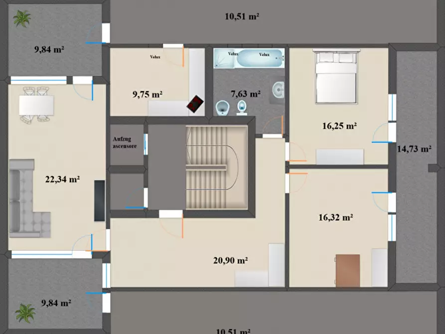 Immagine 21 di Appartamento in vendita  in Pranzollweg - Via Pranzoll a Appiano Sulla Strada Del Vino .Eppan An Der.