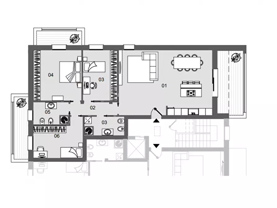 Immagine 7 di Appartamento in vendita  in Via Vittorio Bachelet a Saonara