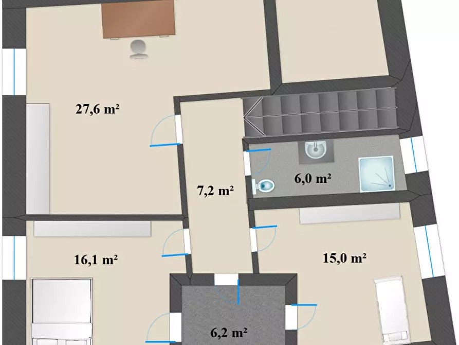 Immagine 26 di Casa indipendente in vendita  a Montagna .Montan.