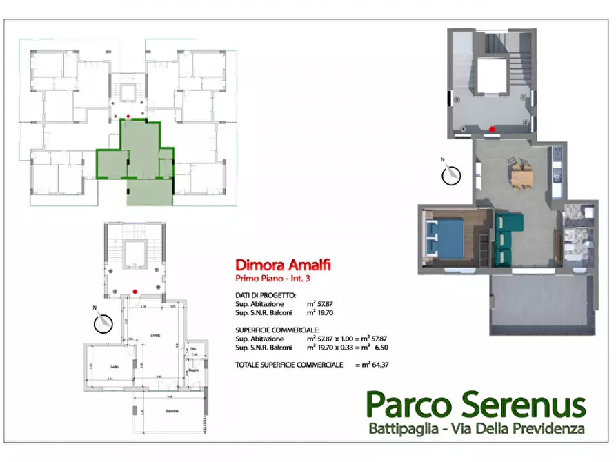Immagine 12 di Appartamento in vendita  in Via della Previdenza a Battipaglia