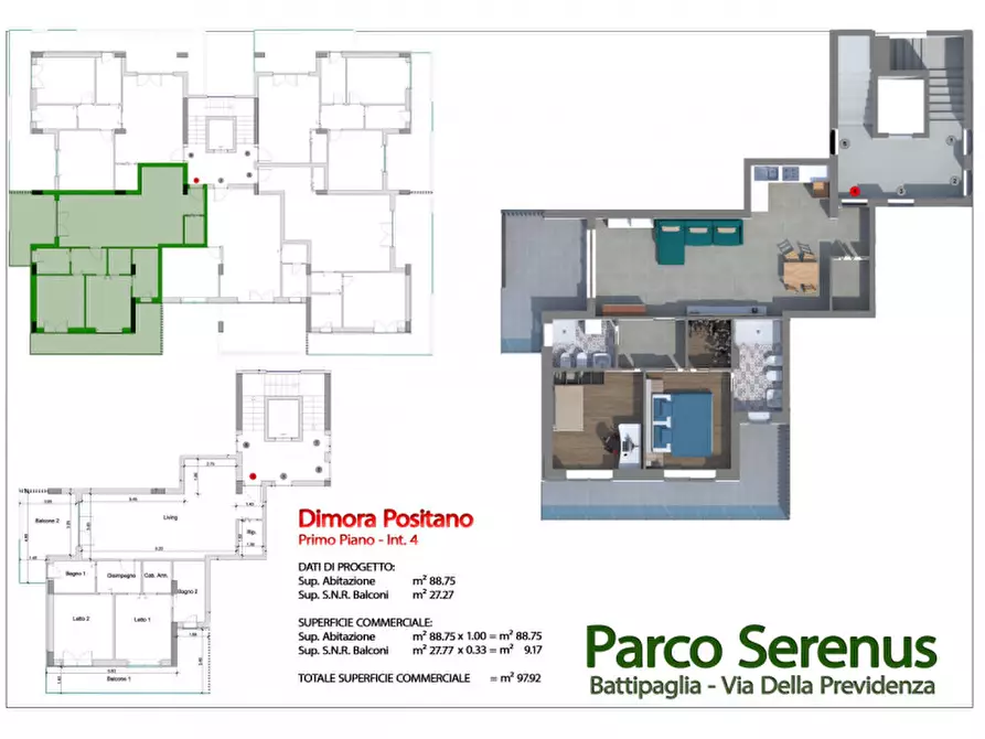 Immagine 13 di Appartamento in vendita  in Via della Previdenza a Battipaglia