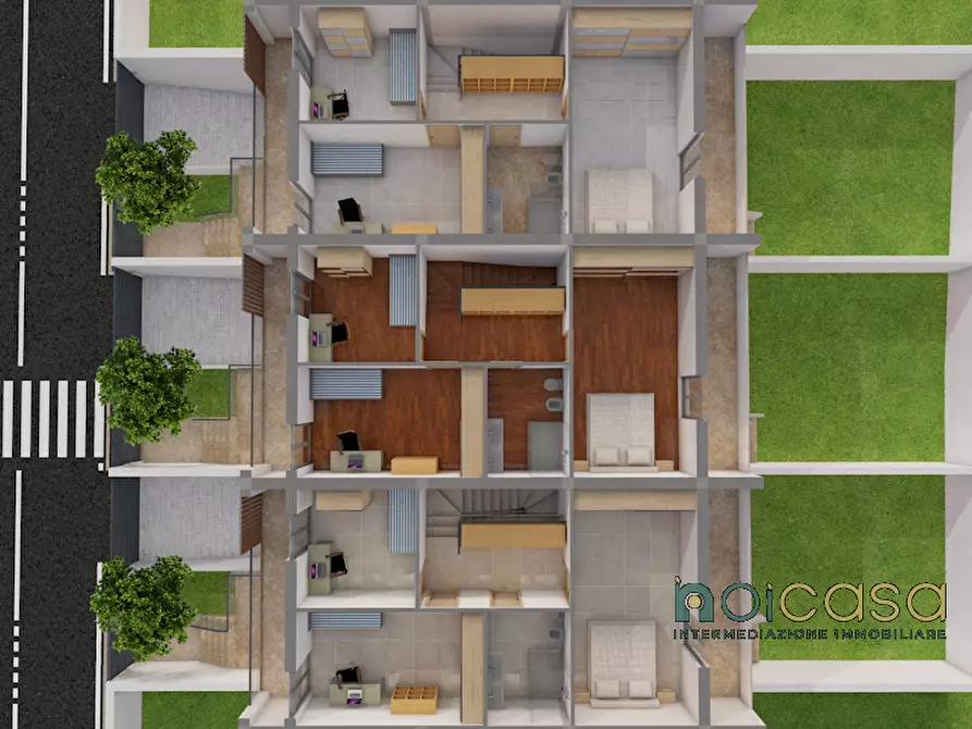 Immagine 24 di Villetta a schiera in vendita  in via due giugno a Surbo