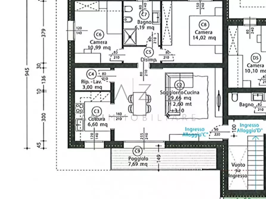Immagine 4 di Appartamento in vendita  in Via degli Abeti a Castelfranco Veneto