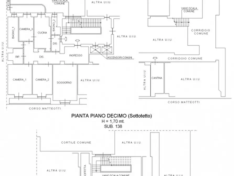 Immagine 29 di Appartamento in vendita  in Corso Vinzaglio 16 a Torino