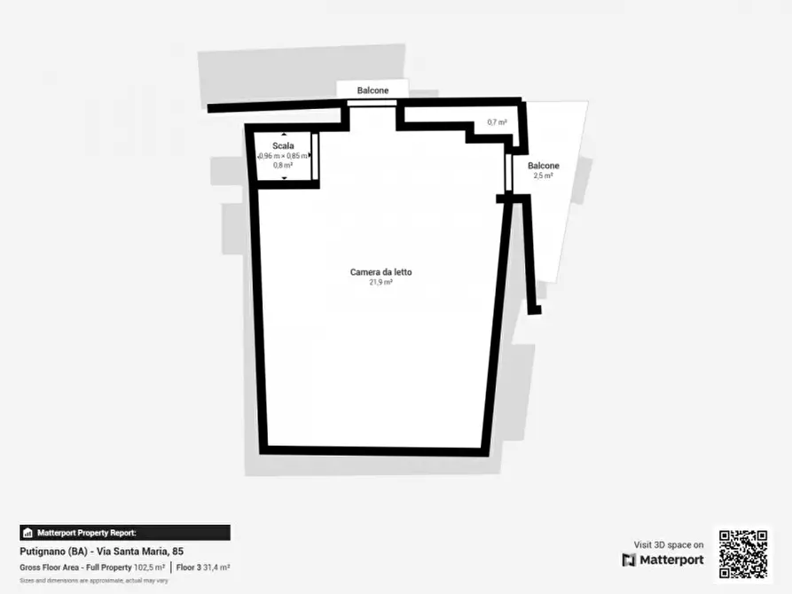 Immagine 15 di Casa indipendente in vendita  in via santa maria 95 a Putignano