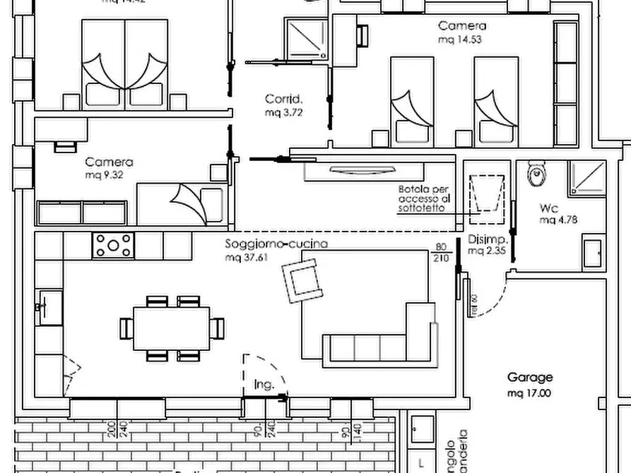 Immagine 8 di Casa bifamiliare in vendita  in via roma a Brugine