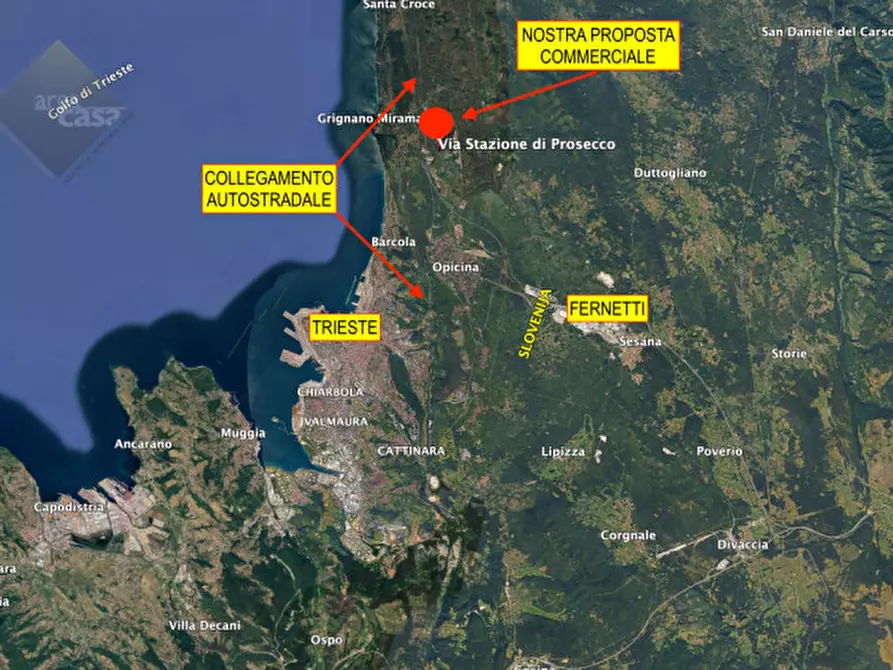 Immagine 1 di Terreno in vendita  in Via Stazione di Prosecco a Sgonico