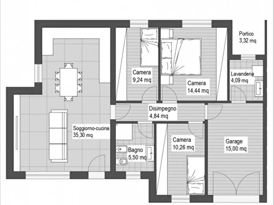 Immagine 2 di Casa bifamiliare in vendita  a Portogruaro