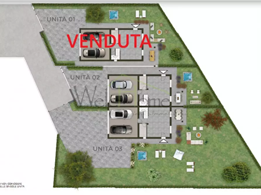 Immagine 9 di Villetta a schiera in vendita  a Albese Con Cassano