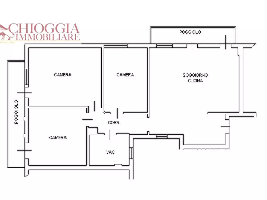 Immagine 15 di Appartamento in vendita  in Via Madonna Marina a Chioggia