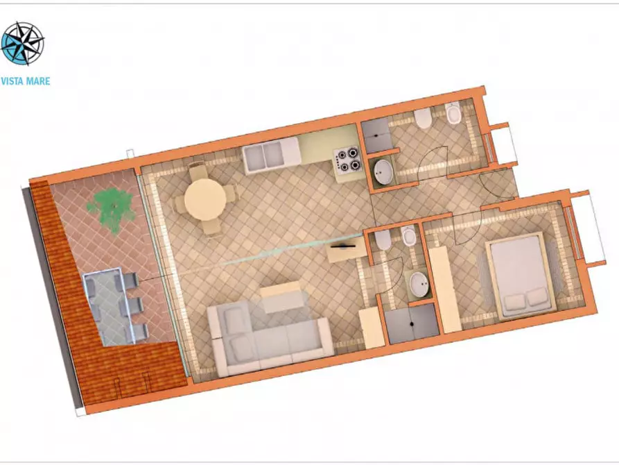 Immagine 22 di Appartamento in vendita  in capo ceraso a Olbia