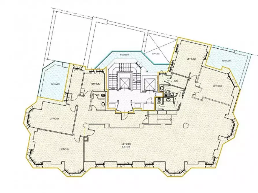 Immagine 15 di Ufficio in affitto  in VIA DURINI a Milano