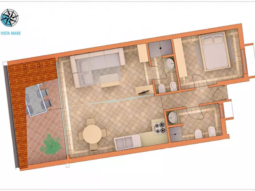 Immagine 22 di Appartamento in vendita  in capo ceraso a Olbia