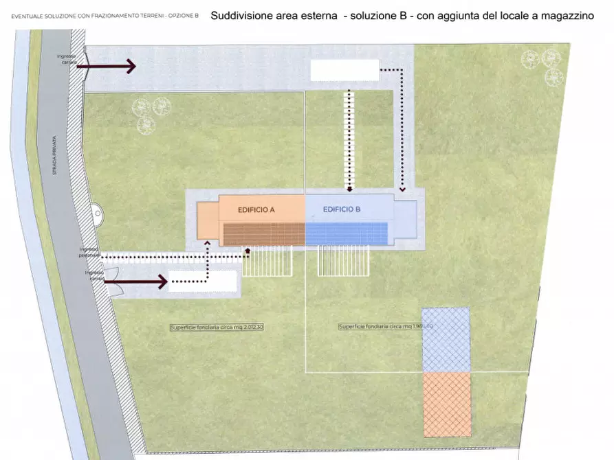 Immagine 3 di Casa bifamiliare in vendita  a San Giorgio In Bosco