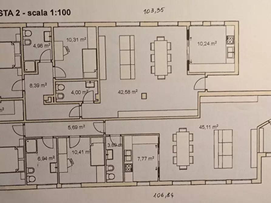 Immagine 38 di Attico in affitto  in via Jacopo Cantelli 15 a Modena
