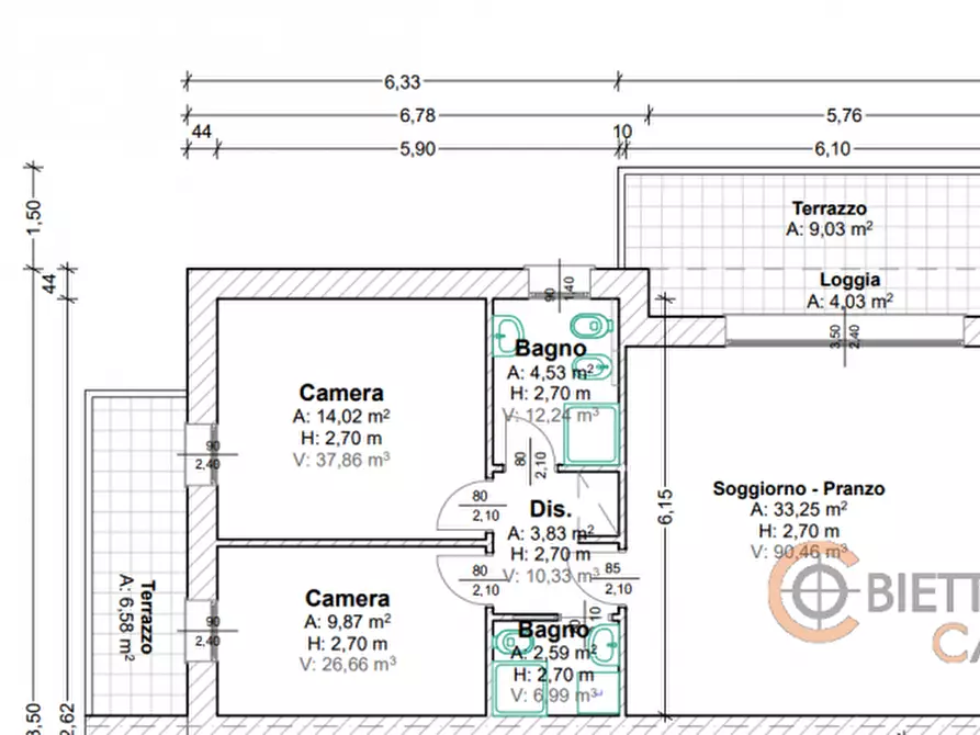 Immagine 32 di Appartamento in vendita  in Via Primo Levi a Vigodarzere