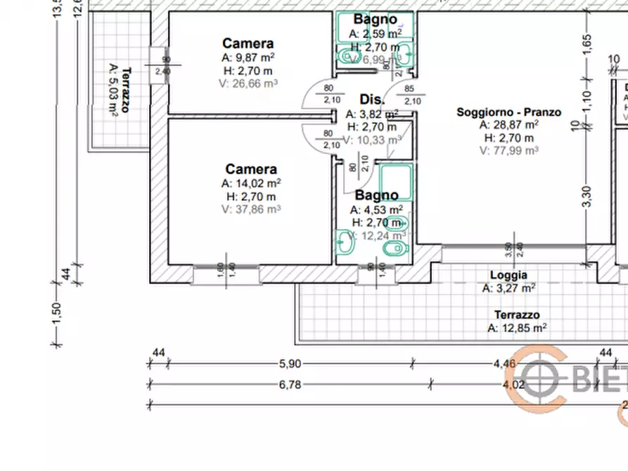 Immagine 33 di Appartamento in vendita  in Via Primo Levi a Vigodarzere