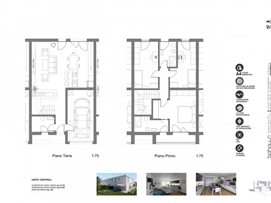 Immagine 9 di Villetta a schiera in vendita  in Via Gorizia 63 a Creazzo