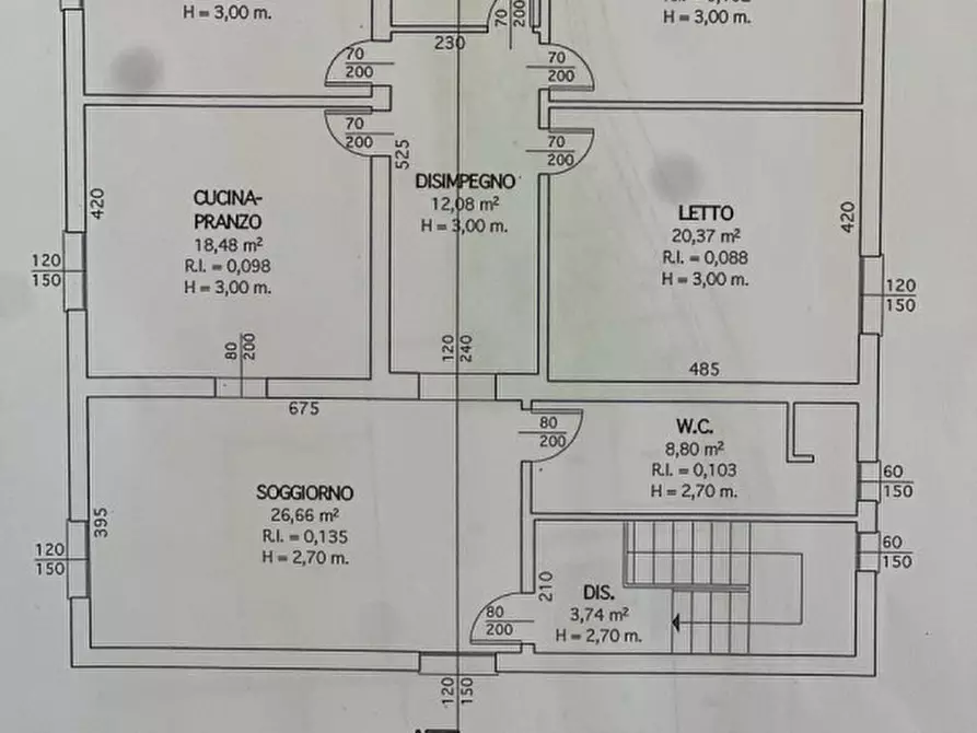 Immagine 2 di Casa indipendente in vendita  a Cesena