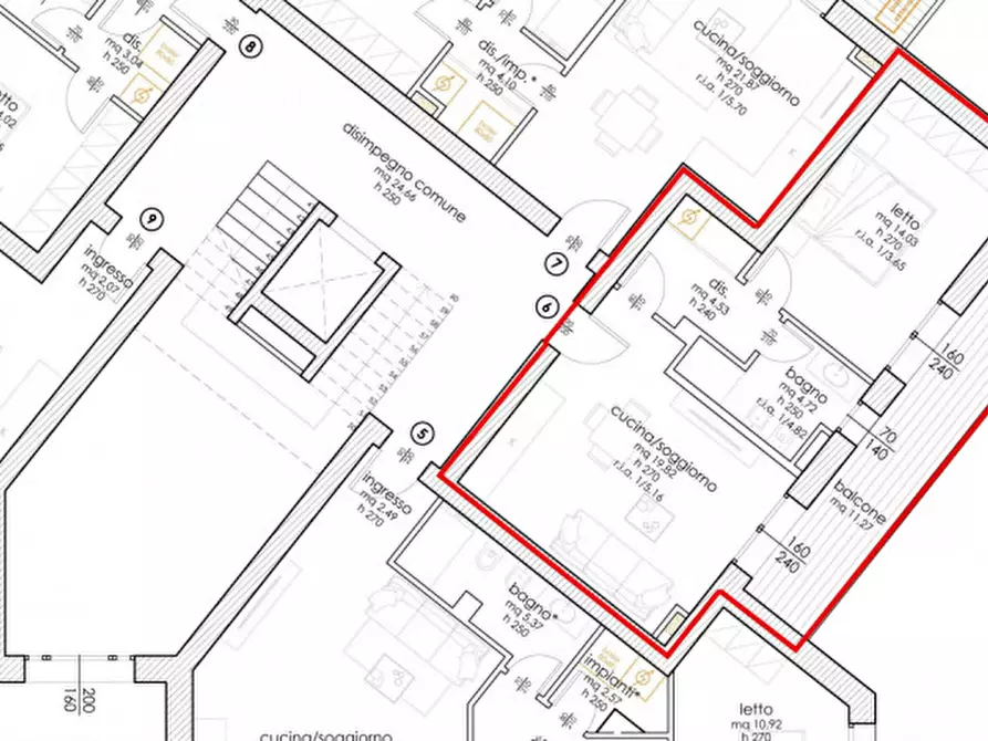 Immagine 3 di Appartamento in vendita  in Via Ida Sangiorgi a Cesena